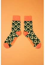 Powder Art Deco Scallops Men's Socks (Racing Green) SS21
